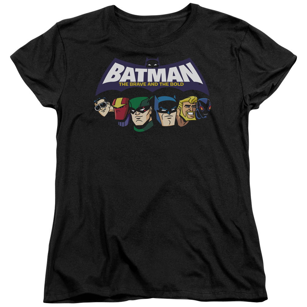 Batman Bb Head Lineup Licensed Women's T-Shirt Regular Fit SM