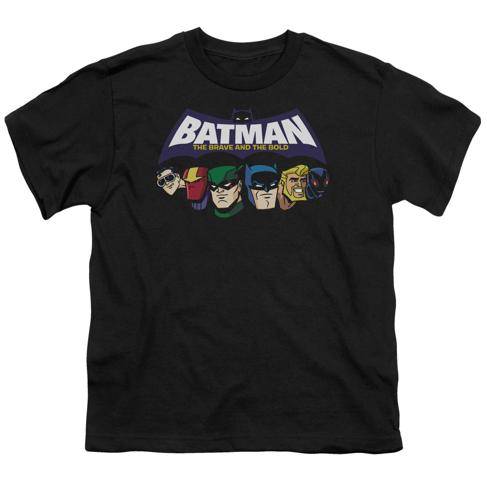 Batman Bb Head Lineup Licensed Kid's T-Shirt (Ages 4-7) XS-XL