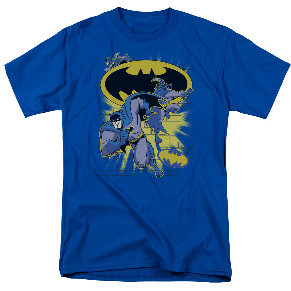 Batman Bb Action Collage Licensed Adult Unisex T-Shirt Regular Fit Tee SM-3X