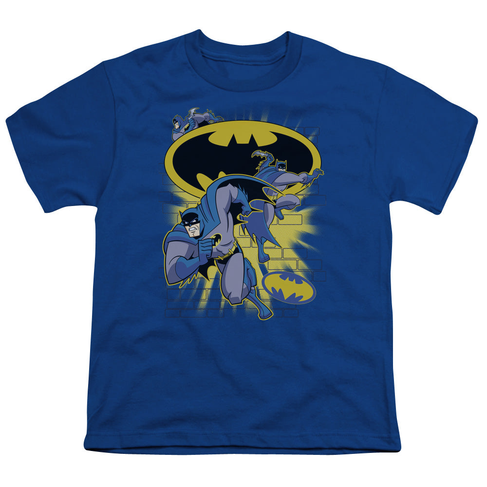 Batman Bb Action Collage Licensed Kid's T-Shirt (Ages 4-7) XS-XL