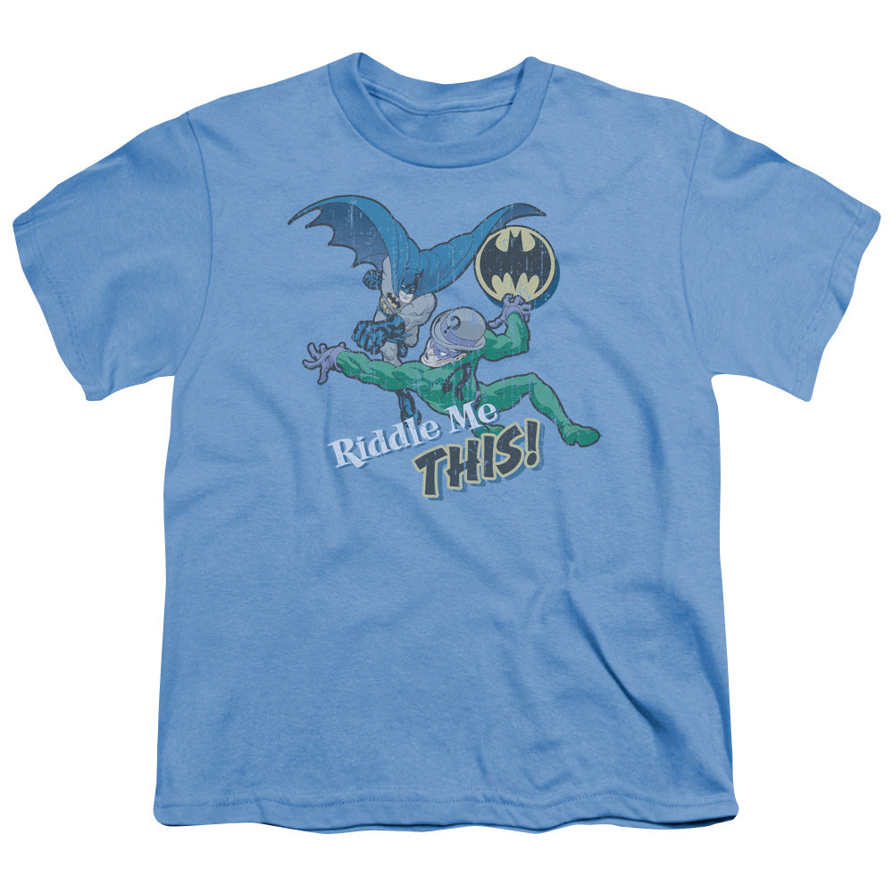 Batman Riddle Me This Licensed Kid's T-Shirt (Ages 4-7) XS-XL