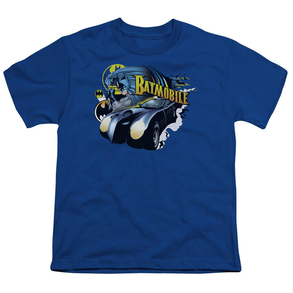 Batman Batmobile Licensed Kid's T-Shirt (Ages 4-7) XS-XL
