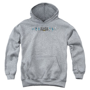 AN OFFCIALLY LICENSED BATMAN SKATEBOARD BATS YOUTH HOODIE ATHLETIC HEATHER