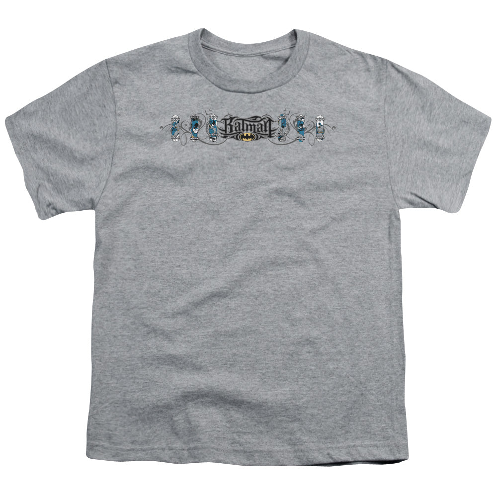 Batman Skateboard Bats Licensed Kid's T-Shirt (Ages 4-7) SM-XL