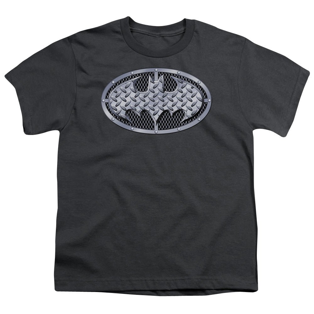 Batman Steel Mesh Shield Licensed Kid's T-Shirt (Ages 4-7) SM-XL