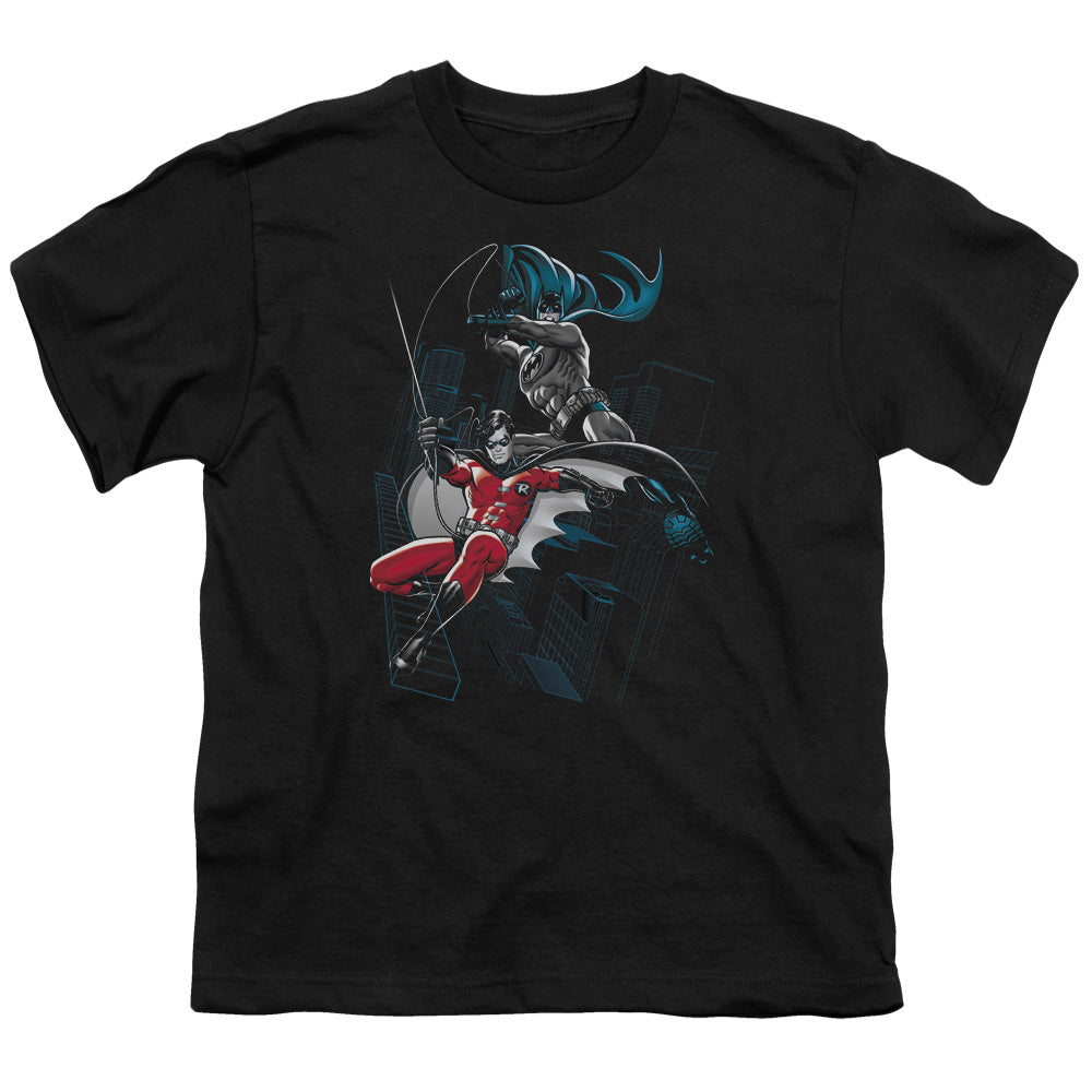Batman Black And White Licensed Kid's T-Shirt (Ages 4-7) XS-MD