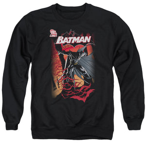 AN OFFCIALLY LICENSED BATMAN #655 COVER ADULT UNISEX CREWNECK SWEATSHIRT BLACK