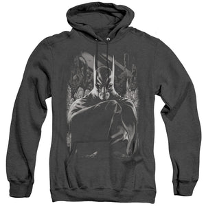 AN OFFCIALLY LICENSED BATMAN DETECTIVE 821 COVER ADULT UNISEX HEATHER PULLOVER HOODIE BLACK