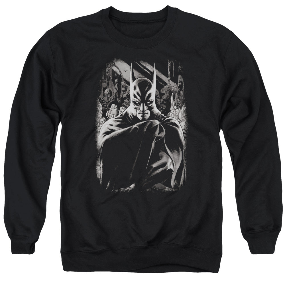 AN OFFCIALLY LICENSED BATMAN DETECTIVE 821 COVER ADULT UNISEX CREWNECK SWEATSHIRT BLACK