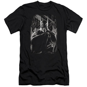 AN OFFCIALLY LICENSED BATMAN DETECTIVE 821 COVER MEN'S PREMIUM SLIM FIT T-SHIRT BLACK