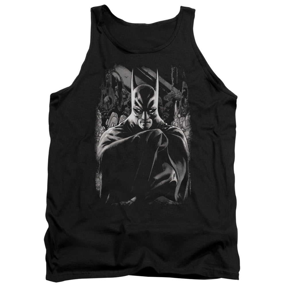 AN OFFCIALLY LICENSED BATMAN DETECTIVE 821 COVER ADULT UNISEX TANK TOP BLACK