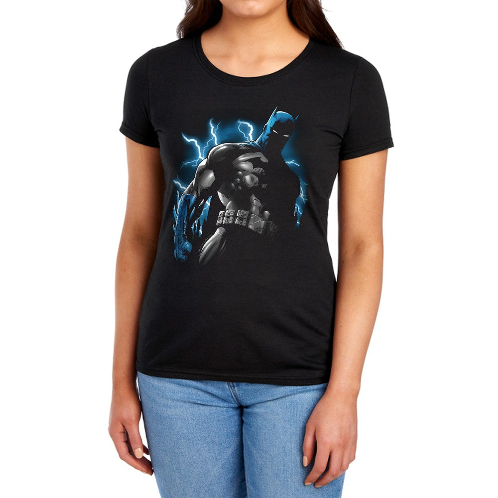 Batman Gotham Lightning Licensed Women's T-Shirt Regular Fit SM-2X