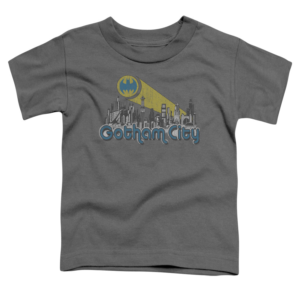 Batman Gotham City Distressed Licensed Toddler T-Shirt LG