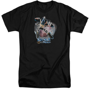 AN OFFCIALLY LICENSED BATMAN BATMAN MECH MEN'S TALL FIT T-SHIRT BLACK