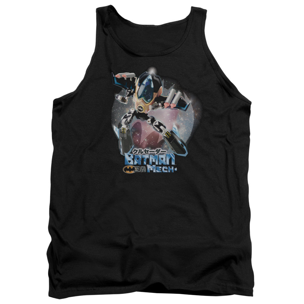 AN OFFCIALLY LICENSED BATMAN BATMAN MECH ADULT UNISEX TANK TOP BLACK