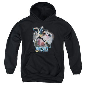 AN OFFCIALLY LICENSED BATMAN BATMAN MECH YOUTH HOODIE BLACK