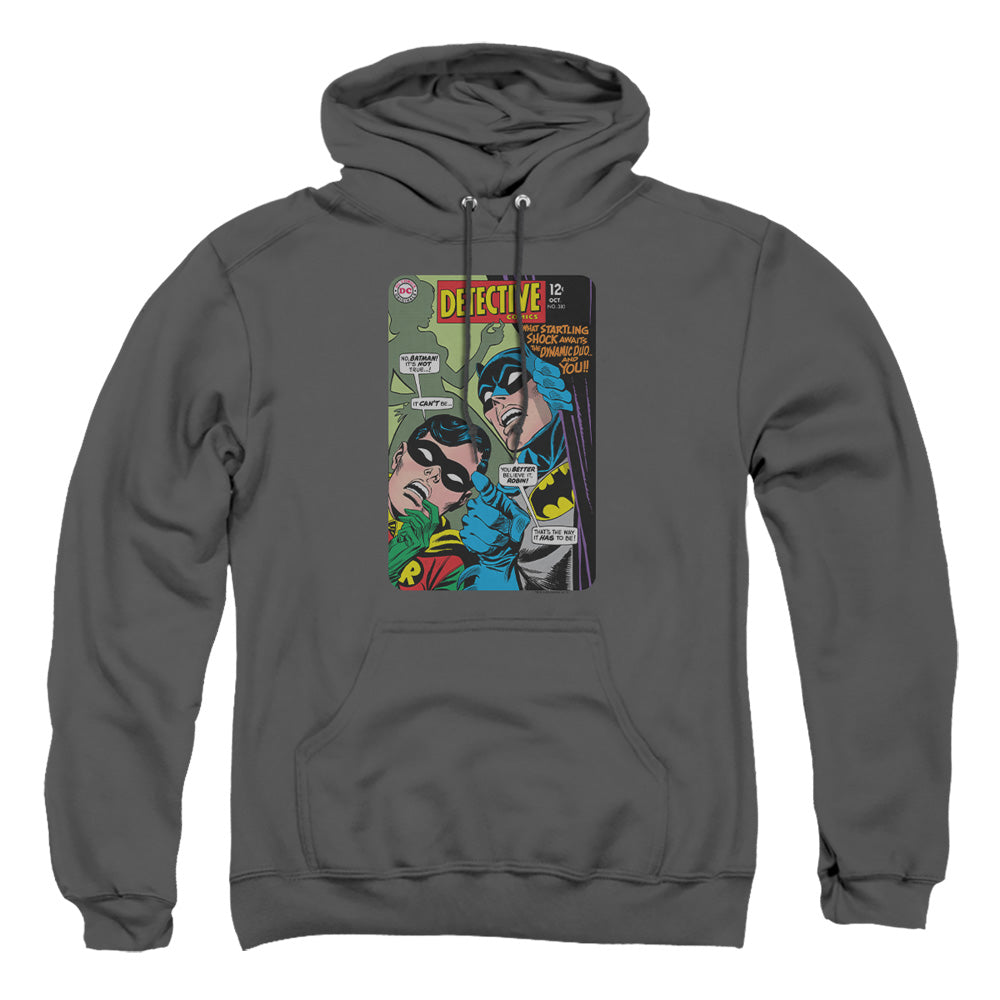AN OFFCIALLY LICENSED BATMAN DETECTIVE #380 ADULT UNISEX PULLOVER HOODIE CHARCOAL