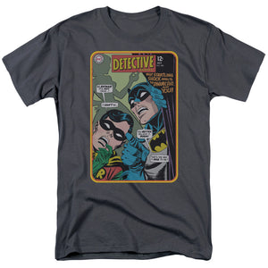 AN OFFCIALLY LICENSED BATMAN DETECTIVE #380 MEN'S REGULAR FIT T-SHIRT CHARCOAL