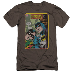 AN OFFCIALLY LICENSED BATMAN DETECTIVE #380 MEN'S PREMIUM SLIM FIT T-SHIRT CHARCOAL
