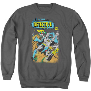 AN OFFCIALLY LICENSED BATMAN DETECTIVE #487 ADULT UNISEX CREWNECK SWEATSHIRT CHARCOAL