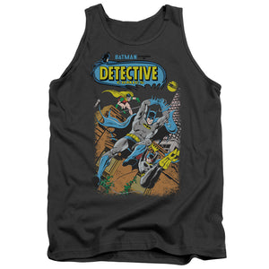 AN OFFCIALLY LICENSED BATMAN DETECTIVE #487 ADULT UNISEX TANK TOP CHARCOAL