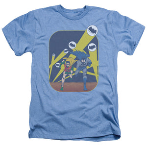 AN OFFCIALLY LICENSED BATMAN DETECTIVE #164 COVER MEN'S HEATHER T-SHIRT LIGHT BLUE