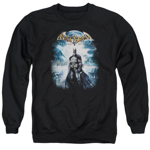 AN OFFCIALLY LICENSED BATMAN AA GAME COVER ADULT UNISEX CREWNECK SWEATSHIRT BLACK
