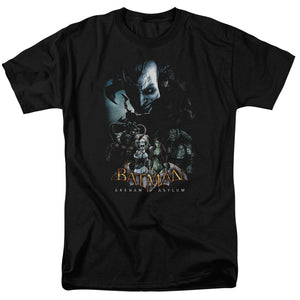 AN OFFCIALLY LICENSED BATMAN AA FIVE AGAINST ONE MEN'S REGULAR FIT T-SHIRT BLACK