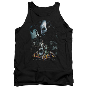 AN OFFCIALLY LICENSED BATMAN AA FIVE AGAINST ONE ADULT UNISEX TANK TOP BLACK
