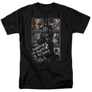 AN OFFCIALLY LICENSED BATMAN AA RUNNING THE ASYLUM MEN'S REGULAR FIT T-SHIRT BLACK