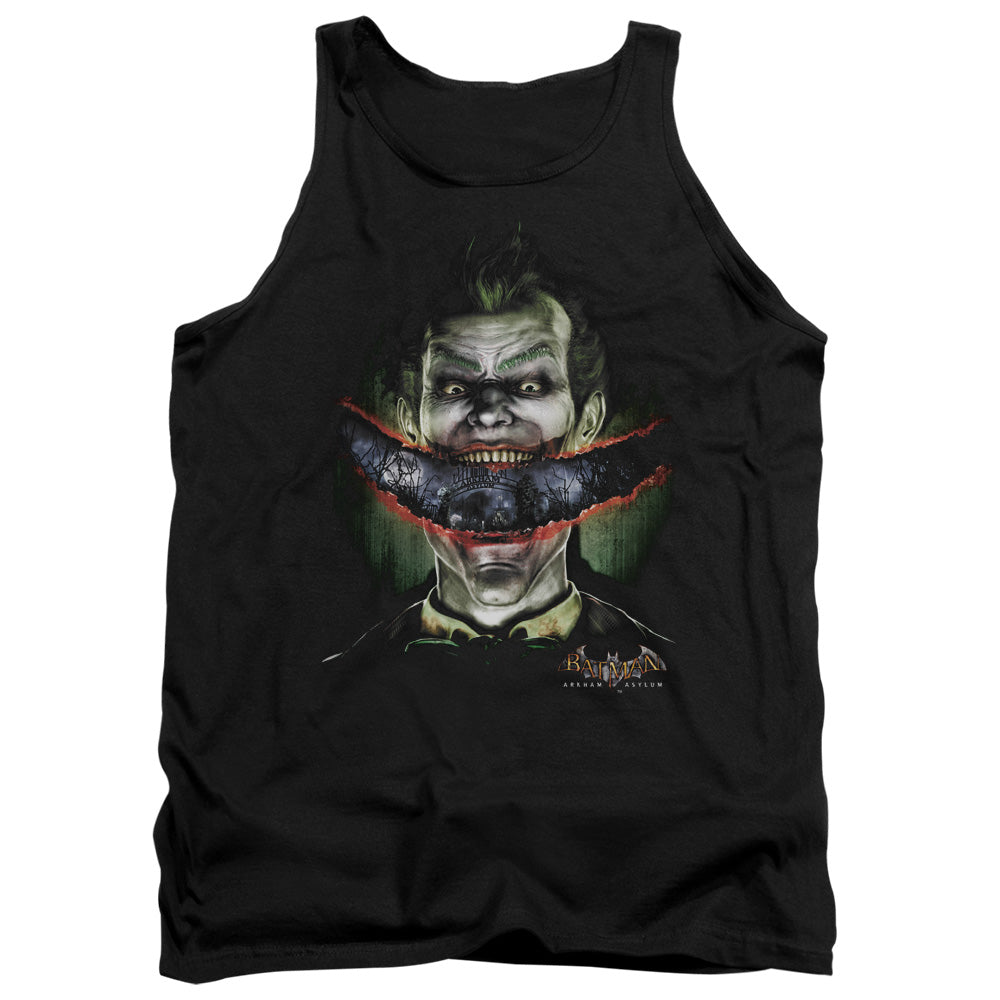 AN OFFCIALLY LICENSED BATMAN AA CRAZY LIPS ADULT UNISEX TANK TOP BLACK