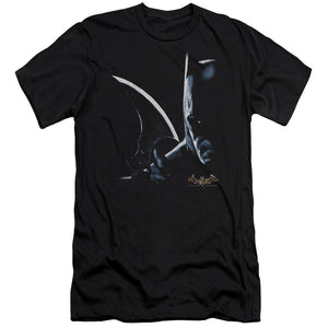 AN OFFCIALLY LICENSED BATMAN AA ARKHAM BATMAN MEN'S PREMIUM SLIM FIT T-SHIRT BLACK