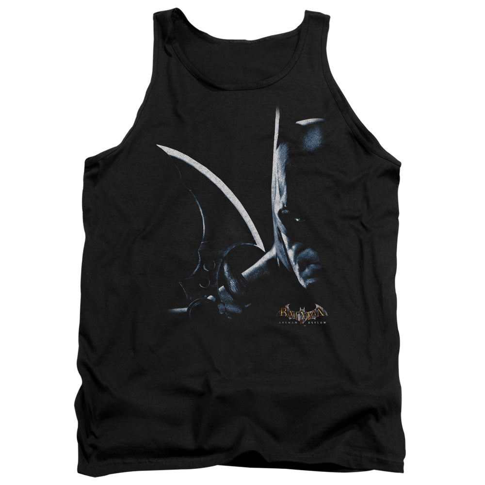 AN OFFCIALLY LICENSED BATMAN AA ARKHAM BATMAN ADULT UNISEX TANK TOP BLACK