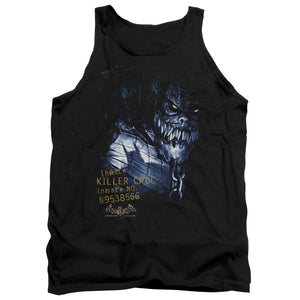 AN OFFCIALLY LICENSED BATMAN AA ARKHAM KILLER CROC ADULT UNISEX TANK TOP BLACK