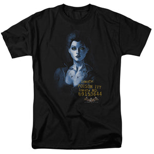 AN OFFCIALLY LICENSED BATMAN AA ARKHAM POISON IVY MEN'S REGULAR FIT T-SHIRT BLACK