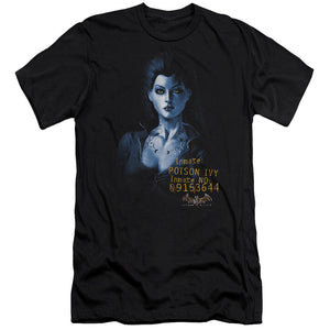 AN OFFCIALLY LICENSED BATMAN AA ARKHAM POISON IVY MEN'S PREMIUM SLIM FIT T-SHIRT BLACK