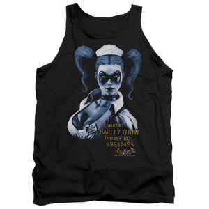AN OFFCIALLY LICENSED BATMAN AA ARKHAM HARLEY QUINN ADULT UNISEX TANK TOP BLACK