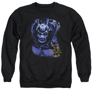AN OFFCIALLY LICENSED BATMAN AA ARKHAM BANE ADULT UNISEX CREWNECK SWEATSHIRT BLACK