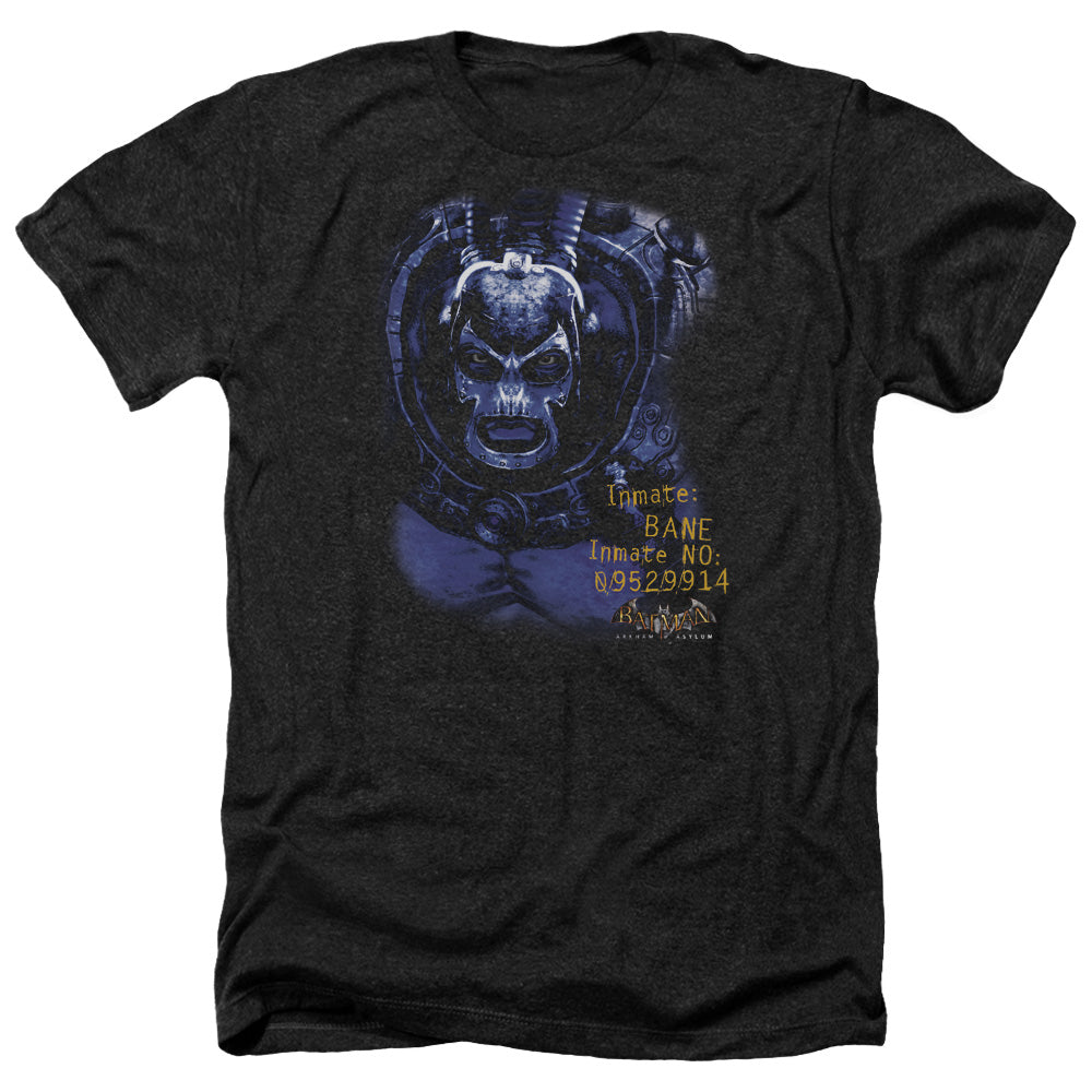 AN OFFCIALLY LICENSED BATMAN AA ARKHAM BANE MEN'S HEATHER T-SHIRT CHARCOAL
