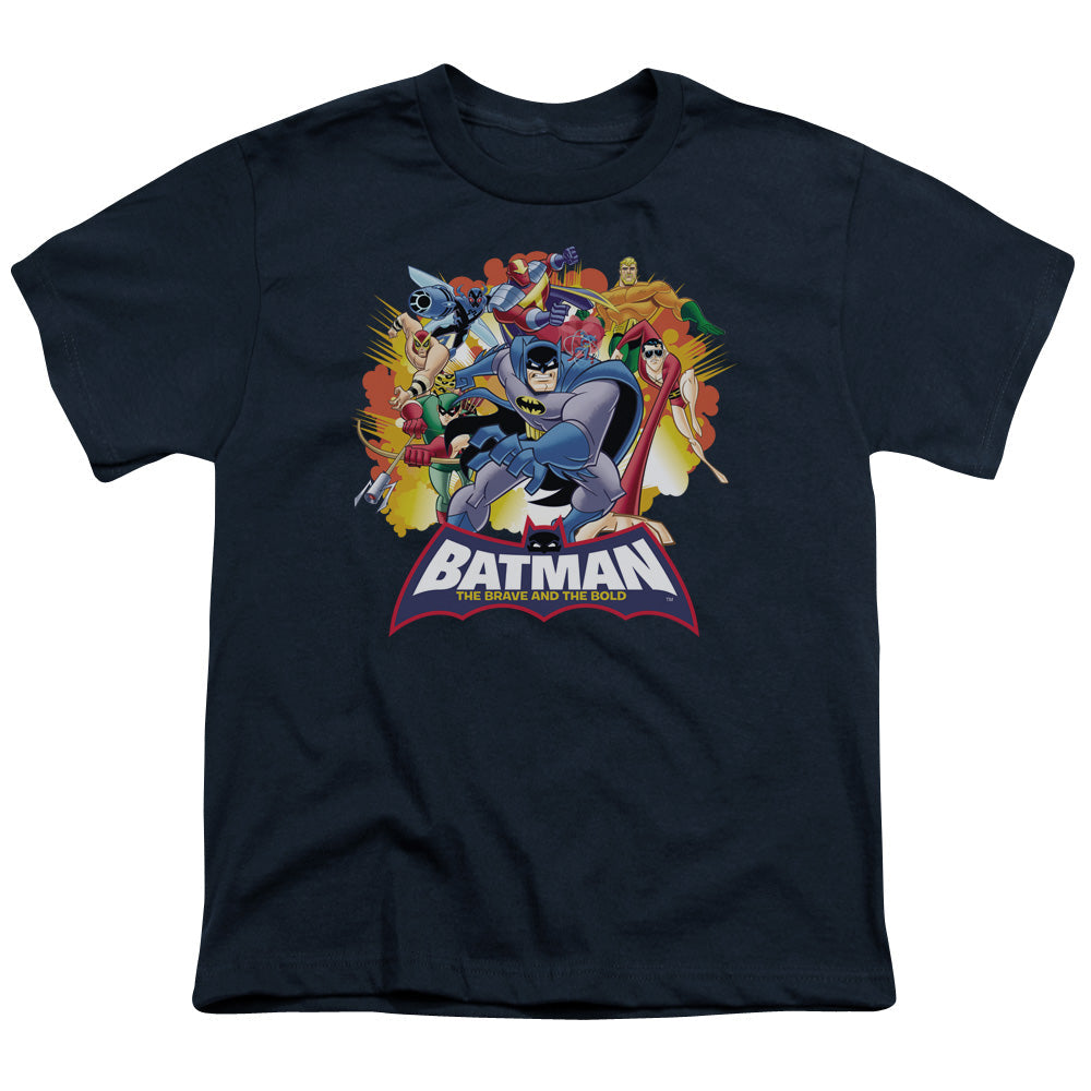 Batman Bb Explosive Heroes Licensed Kid's T-Shirt (Ages 4-7) XS-XL
