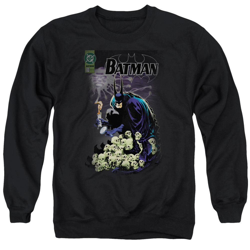 AN OFFCIALLY LICENSED BATMAN COVER #516 ADULT UNISEX CREWNECK SWEATSHIRT BLACK