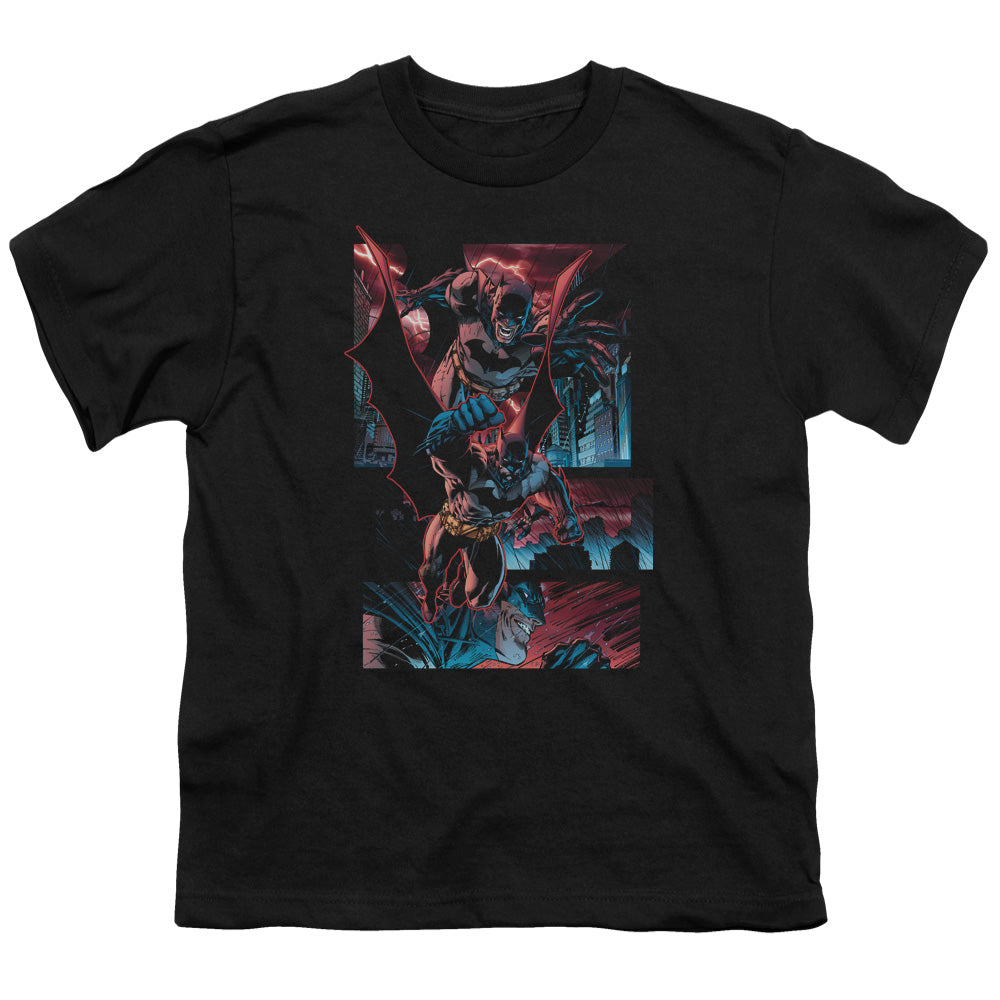 Batman Dark Knight Panels Licensed Kid's T-Shirt (Ages 4-7) XS-XL
