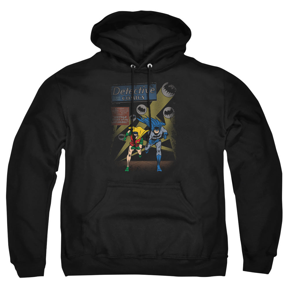 AN OFFCIALLY LICENSED BATMAN DYNAMIC DUO ADULT UNISEX PULLOVER HOODIE BLACK