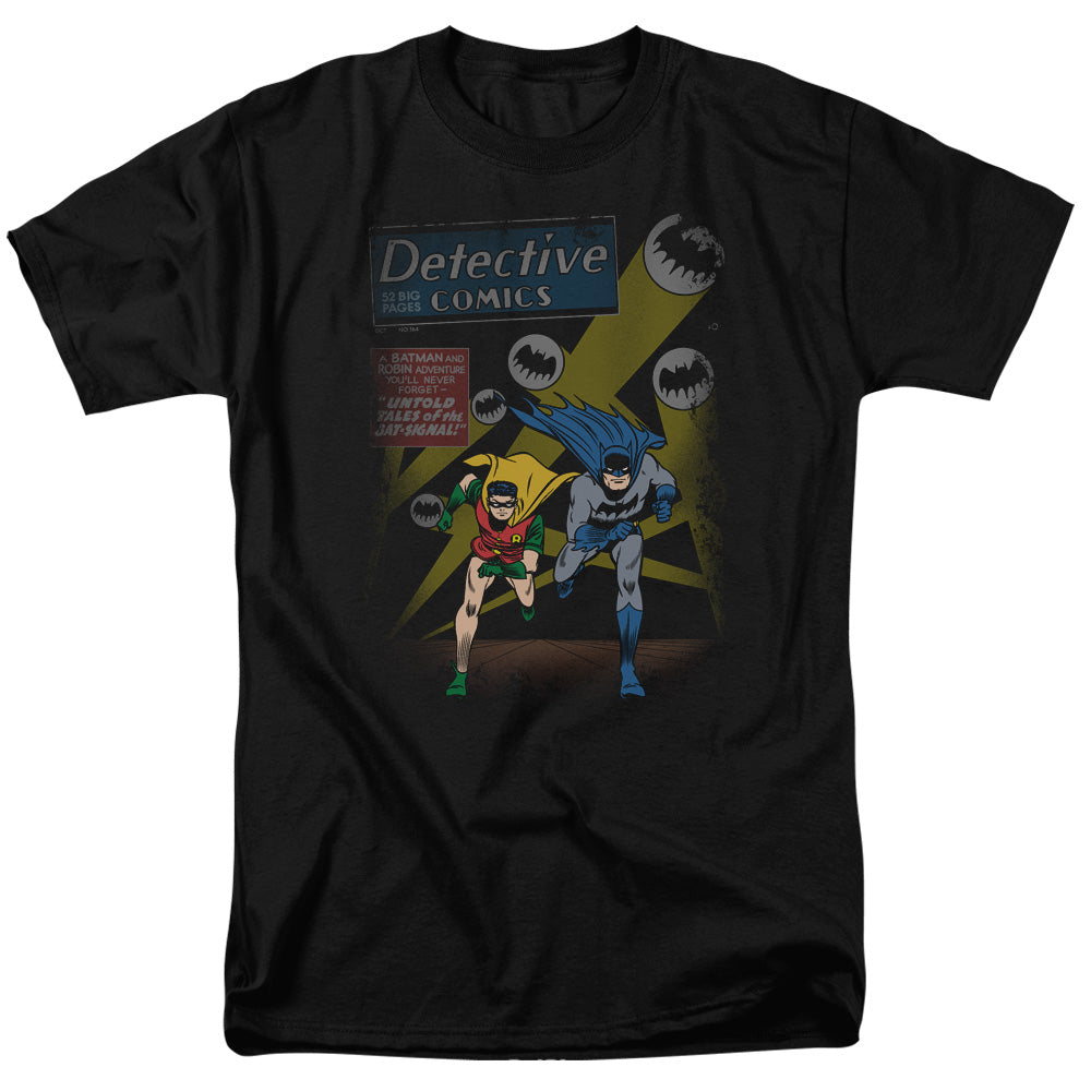 AN OFFCIALLY LICENSED BATMAN DYNAMIC DUO MEN'S REGULAR FIT T-SHIRT BLACK