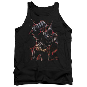 AN OFFCIALLY LICENSED BATMAN CRIMSON KNIGHT ADULT UNISEX TANK TOP BLACK