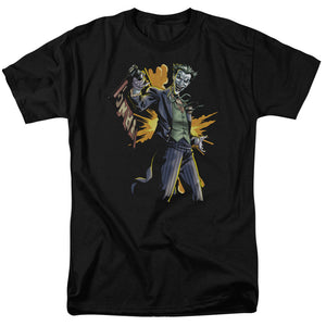 AN OFFCIALLY LICENSED BATMAN JOKER BANG MEN'S REGULAR FIT T-SHIRT BLACK