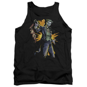AN OFFCIALLY LICENSED BATMAN JOKER BANG ADULT UNISEX TANK TOP BLACK