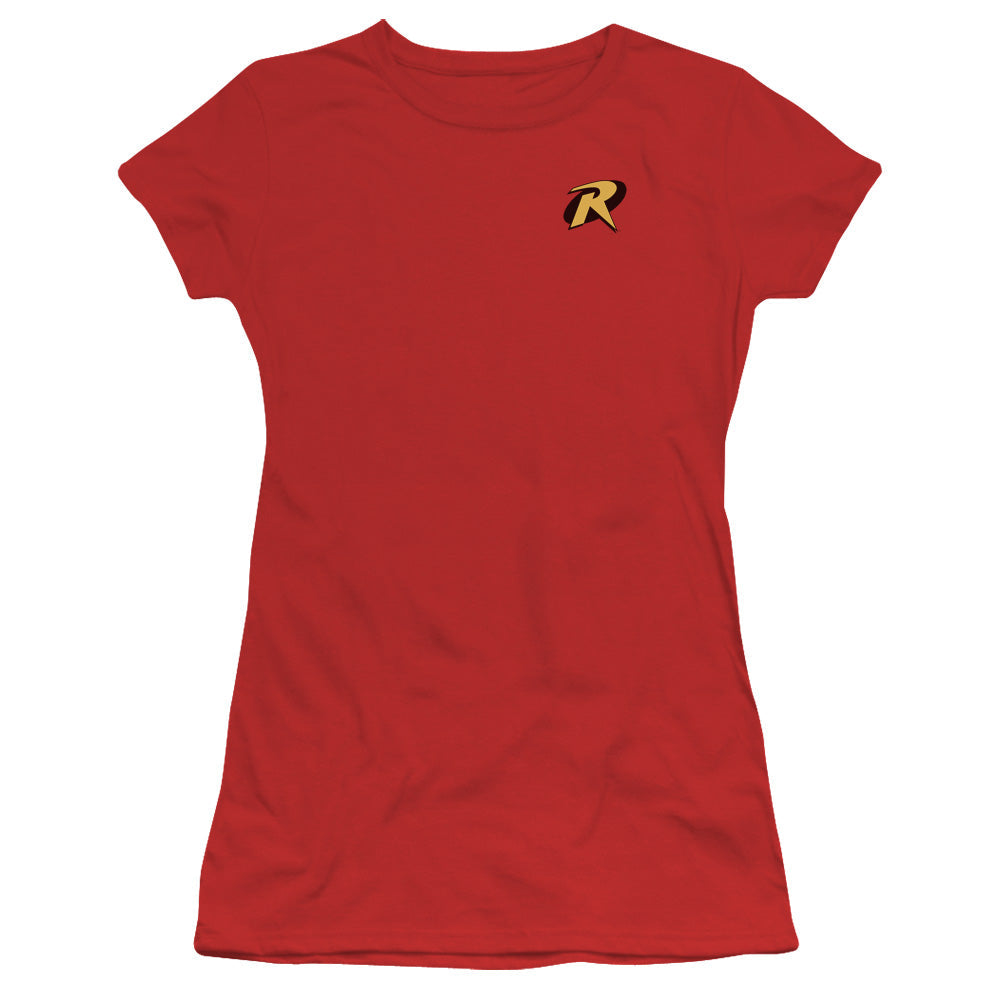 Batman Robin Logo Licensed Women's T-Shirt Juniors SM