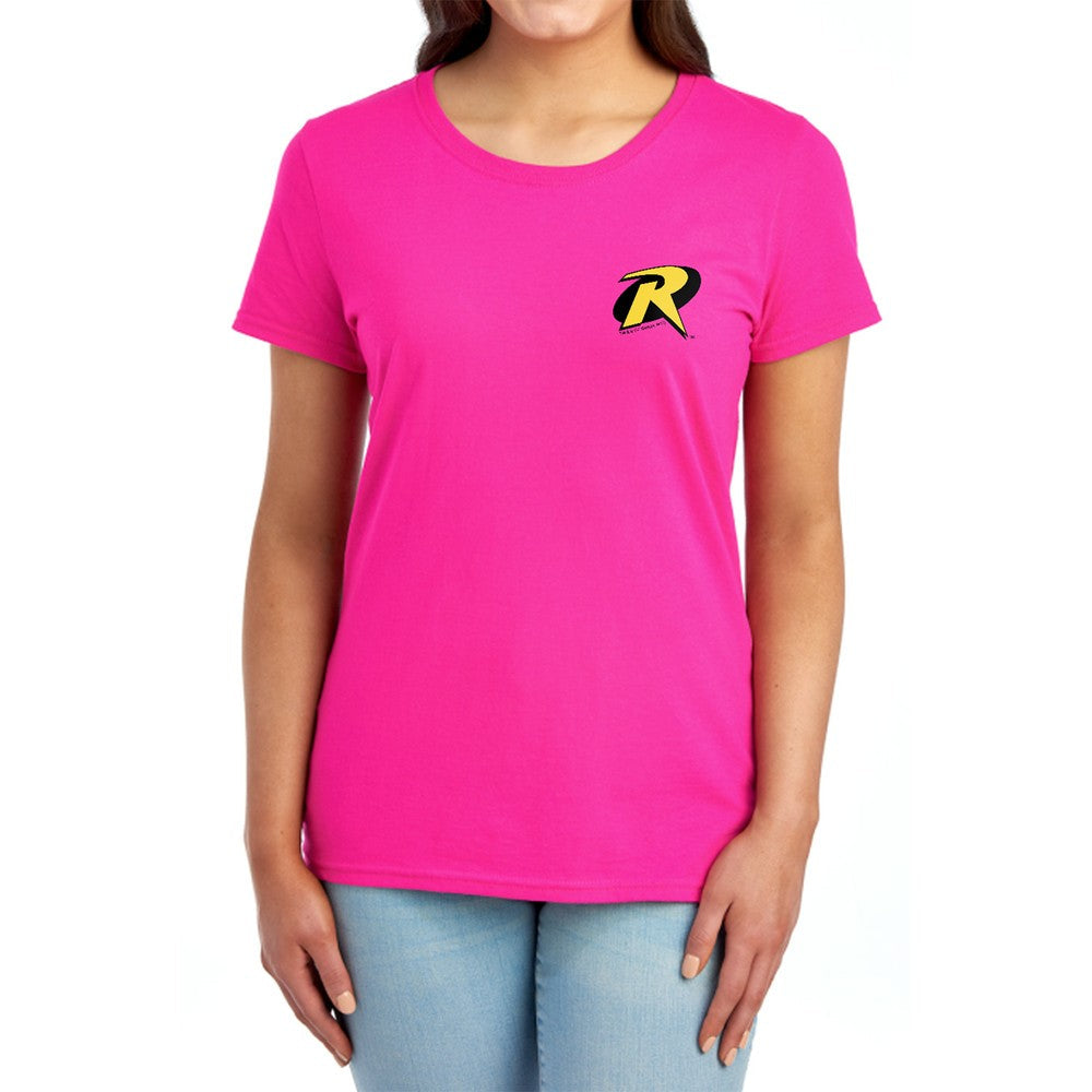 Batman Robin Logo Licensed Women's T-Shirt Regular Fit MD