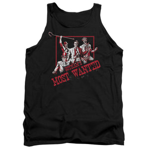 AN OFFCIALLY LICENSED BATMAN GOTHAMS MOST WANTED ADULT UNISEX TANK TOP BLACK